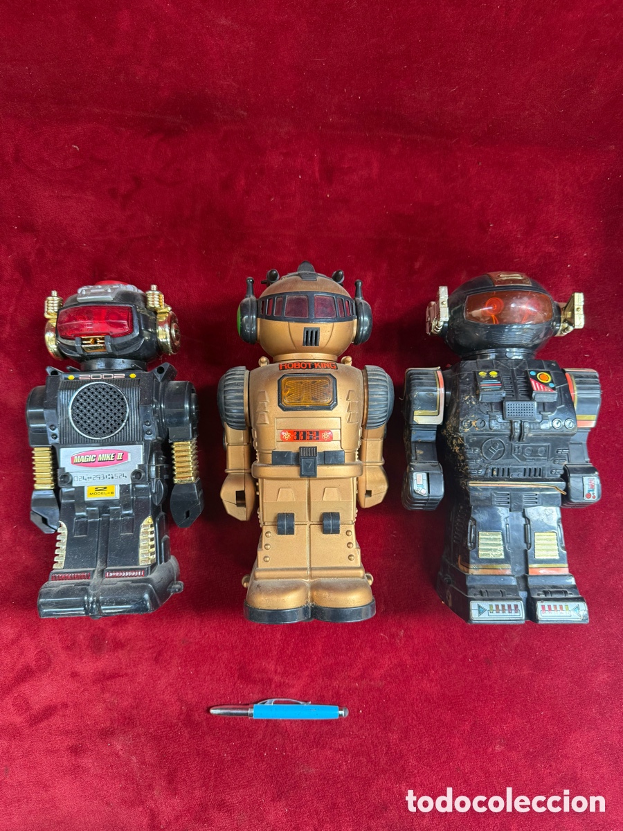 Juguetes antiguos y Juegos de colecci&oacute;n: Lote juguetes a&ntilde;os 80,Robots King,Mike 2,etc!