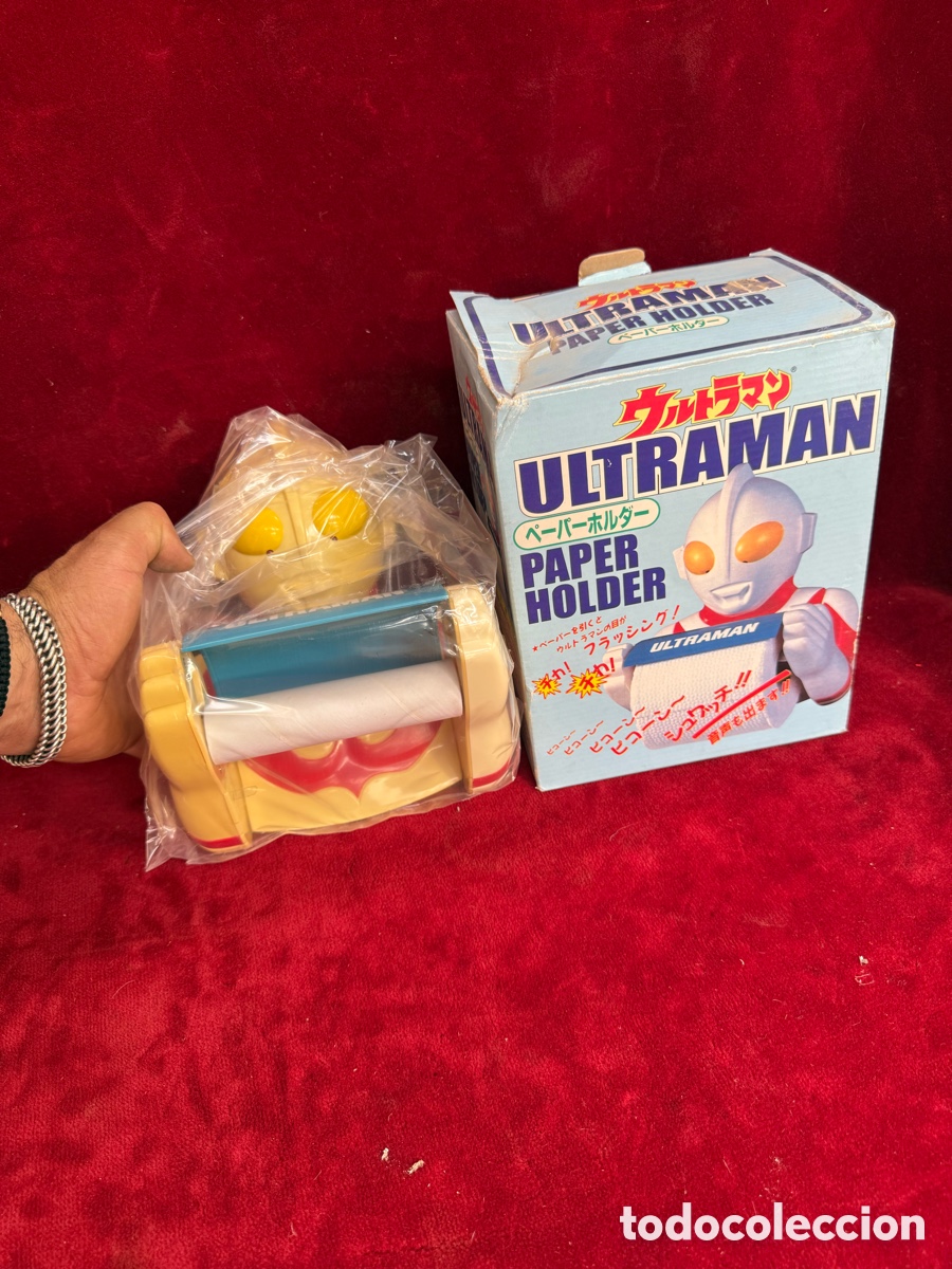 Juguetes antiguos y Juegos de colecci&oacute;n: Soporte vintage de ba&ntilde;o,sin abrir,Ultraman!sonido y luz