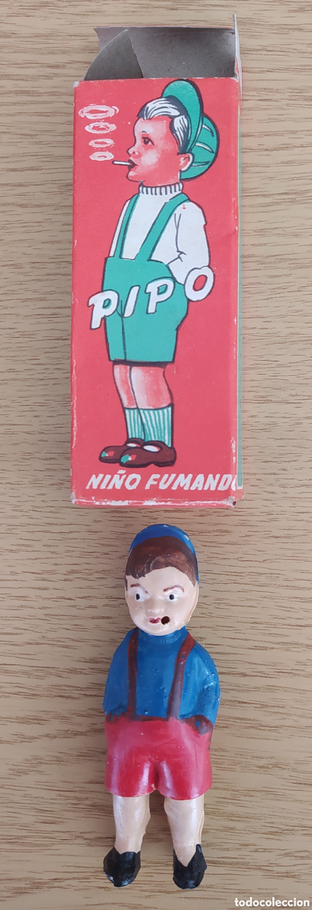 Juguetes antiguos y Juegos de colecci&oacute;n: MU&Ntilde;ECO PIPO FUMADOR NI&Ntilde;O FUMADOR