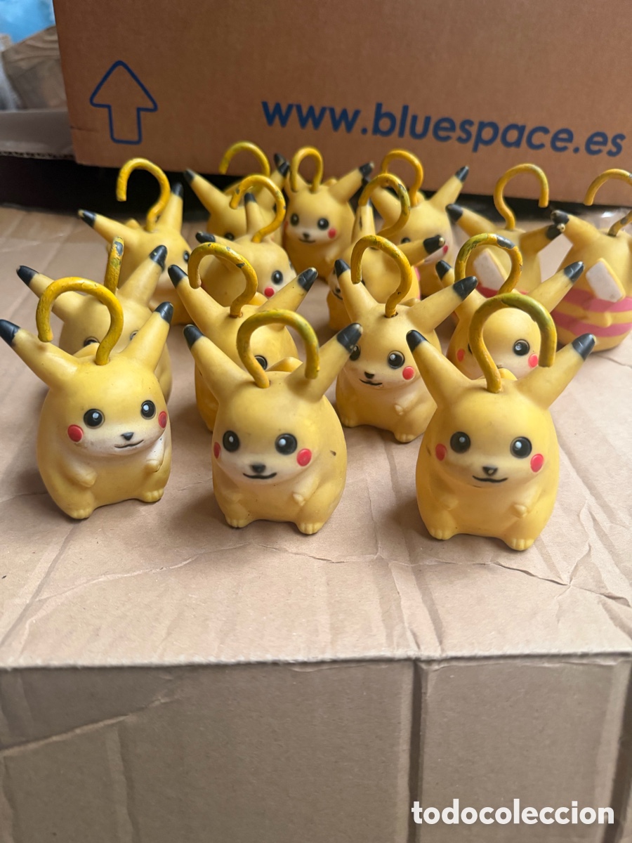 Juguetes antiguos y Juegos de colecci&oacute;n: Very rare lote de 15 pikachu pokemon de goma atracci&oacute;n de feria vintage pesca patitos de goma fair