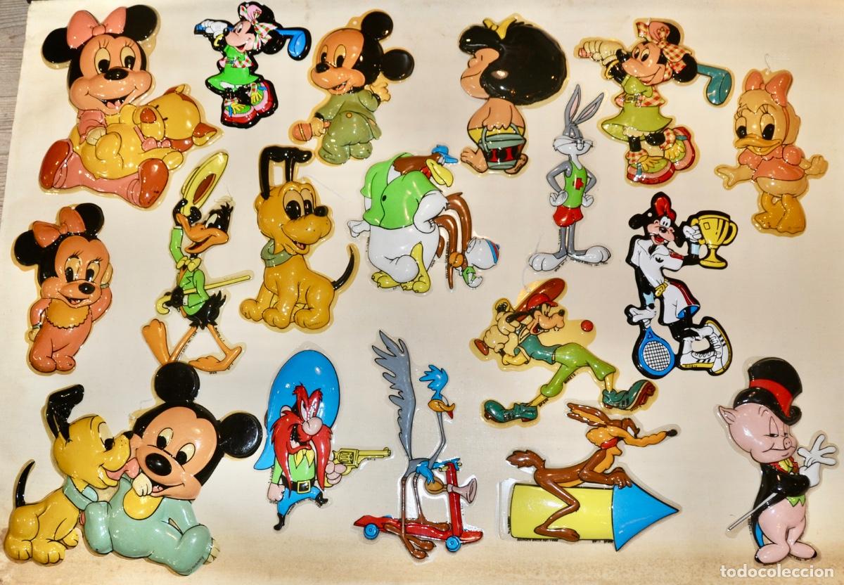 Juguetes antiguos y Juegos de colecci&oacute;n: 18 Siluetas dibujos animados Mirete Disney