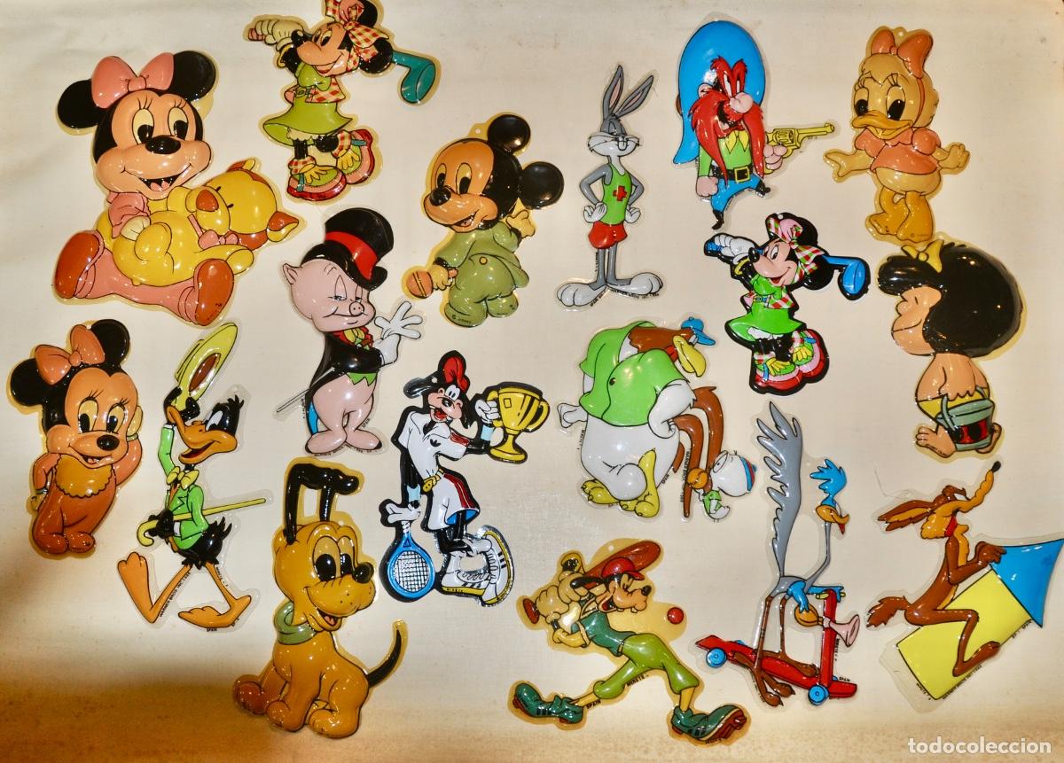 Juguetes antiguos y Juegos de colecci&oacute;n: 17 Siluetas dibujos animados Mirete Disney