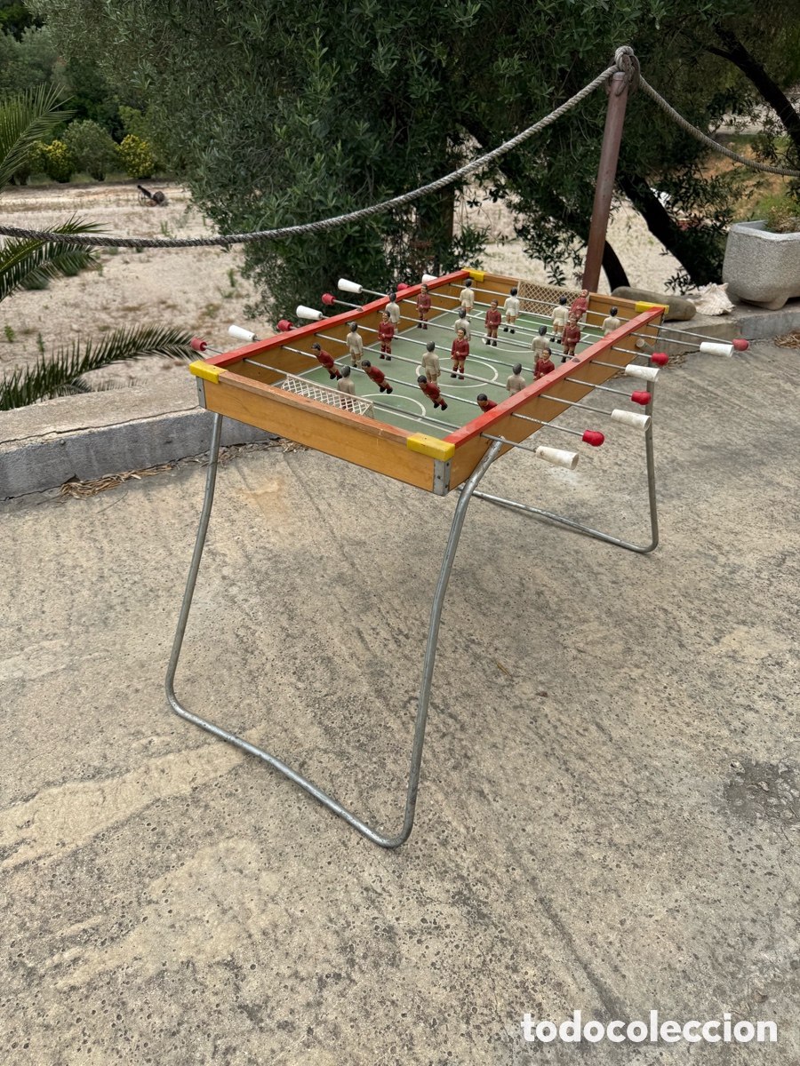 Antique Toys and Collectible Games: Antiguo juguete,futbolin de madera!a&ntilde;os 50-60!