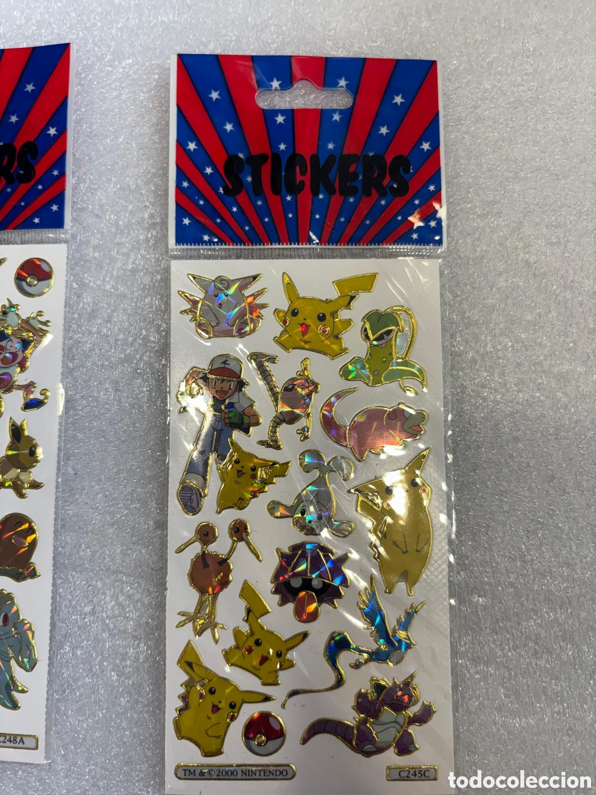 Juguetes antiguos y Juegos de colecci&oacute;n: Pegatinas pokemon a&ntilde;o 2000 set stickers nintendo
