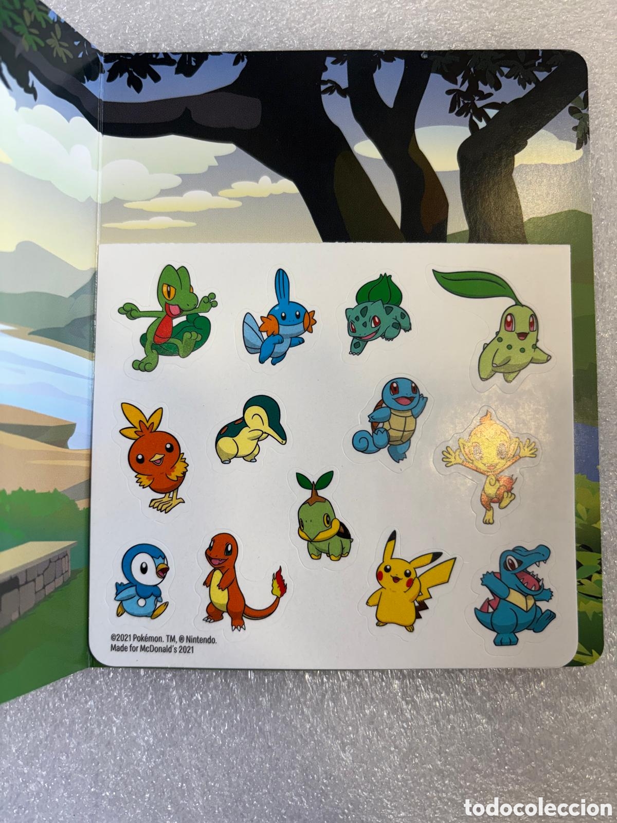 Juguetes antiguos y Juegos de colecci&oacute;n: Set pegatinas pokemon 25 aniversario mcdonalds