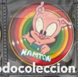 Juguetes antiguos y Juegos de colecci&oacute;n: 54 Hamton pig Mega tazo tiny toon adventures a&ntilde;o 1994 matutano