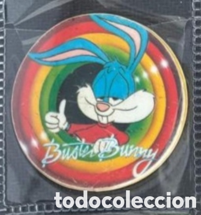 Juguetes antiguos y Juegos de colecci&oacute;n: 64 Buster bunny Mega tazo tiny toon adventures a&ntilde;o 1994 matutano