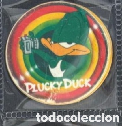 Juguetes antiguos y Juegos de colecci&oacute;n: 58 plucky duck Mega tazo tiny toon adventures a&ntilde;o 1994 matutano