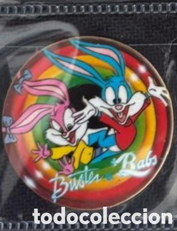 Juguetes antiguos y Juegos de colecci&oacute;n: 65 buster y babs bunny Mega tazo tiny toon adventures a&ntilde;o 1994 matutano