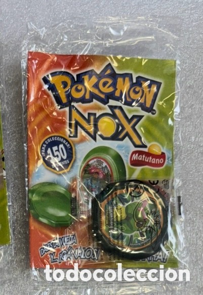 Juguetes antiguos y Juegos de colecci&oacute;n: Caterpie Tazo Nox sellado con envoltorio Pokemon