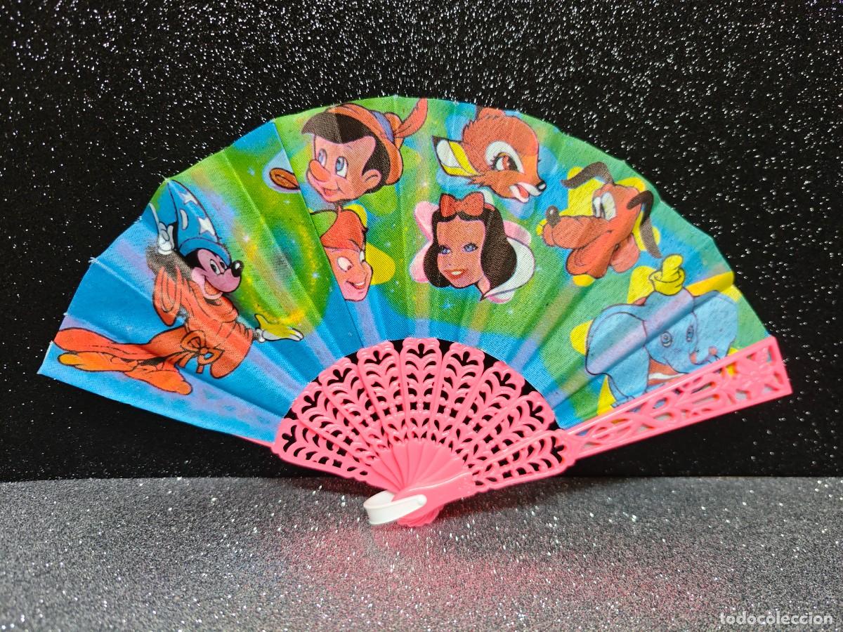 Juguetes antiguos y Juegos de colecci&oacute;n: ABANICO INFANTIL PERSONAJES DISNEY FINALES DE LOS 70