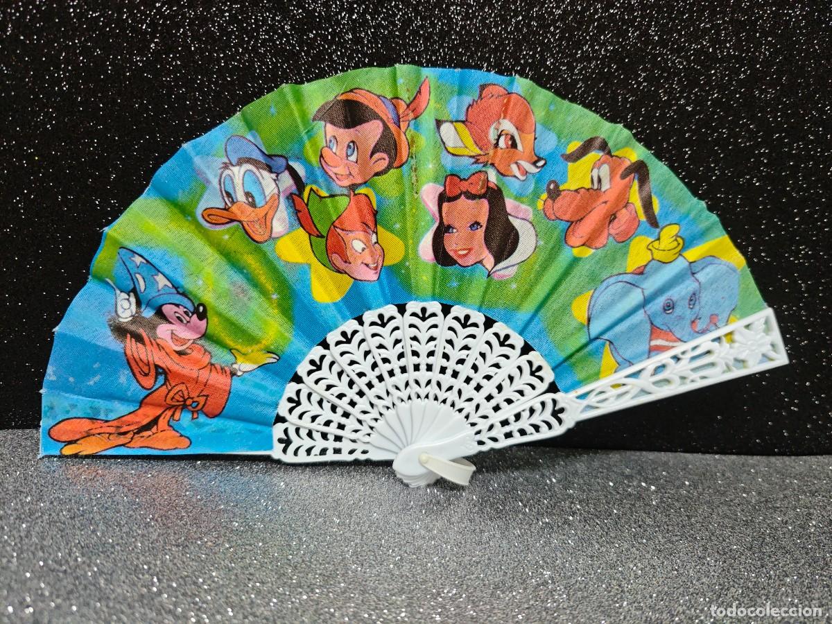 Juguetes antiguos y Juegos de colecci&oacute;n: ABANICO INFANTIL PERSONAJES DISNEY FINALES DE LOS 70