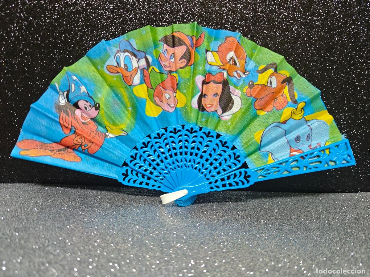 Juguetes antiguos y Juegos de colecci&oacute;n: ABANICO INFANTIL PERSONAJES DISNEY FINALES DE LOS 70