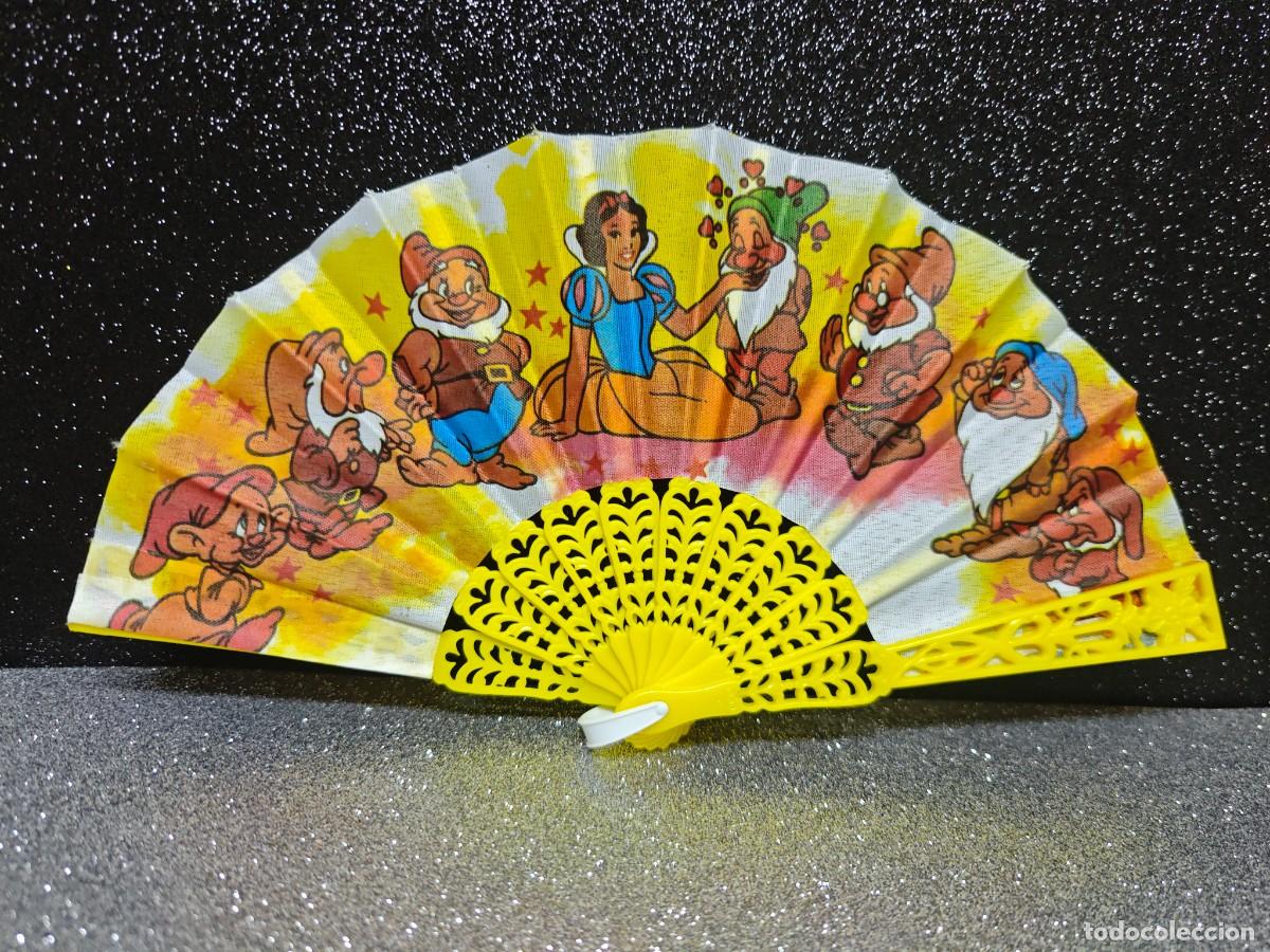 Juguetes antiguos y Juegos de colecci&oacute;n: ABANICO INFANTIL BLANCANIEVES Y LOS SIETE ENANITOS FINALES DE LOS 70