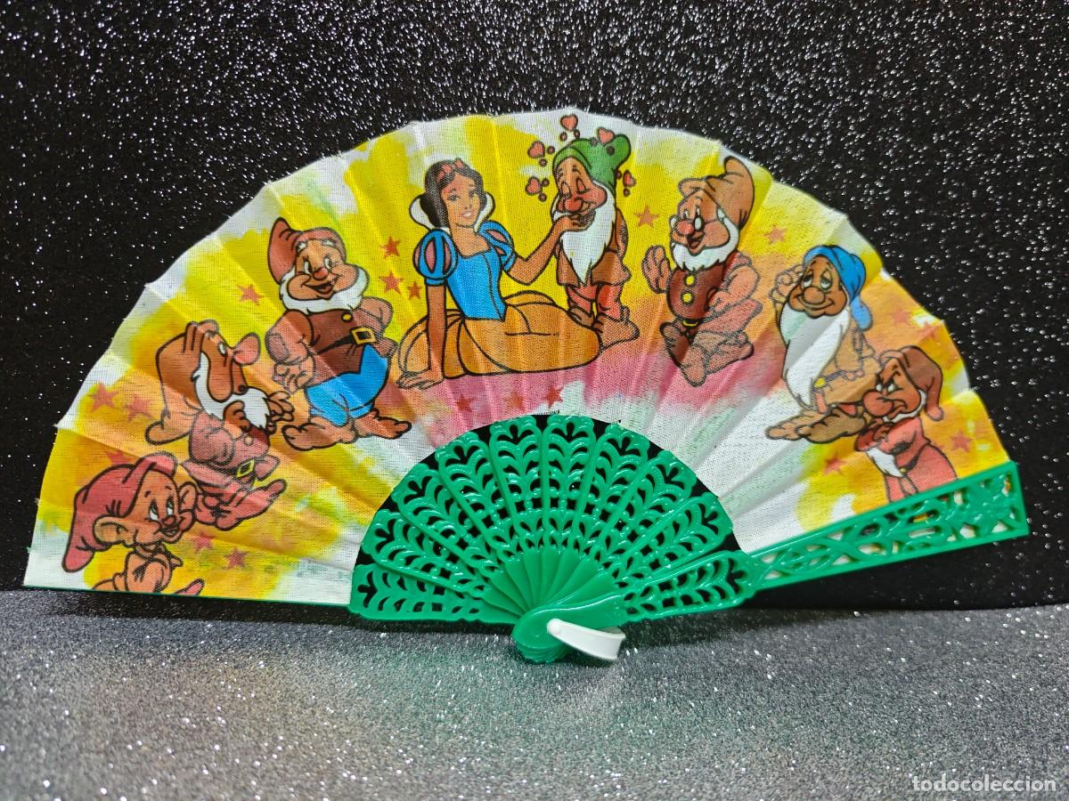 Juguetes antiguos y Juegos de colecci&oacute;n: ABANICO INFANTIL BLANCANIEVES Y LOS SIETE ENANITOS FINALES DE LOS 70