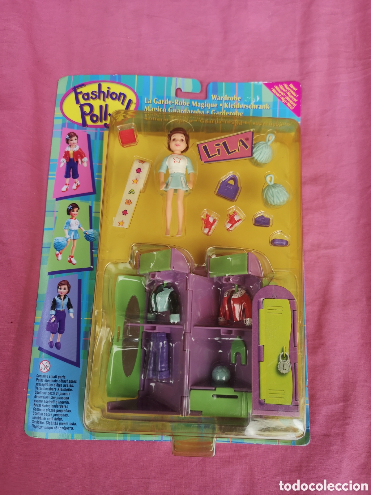 Juguetes antiguos y Juegos de colecci&oacute;n: Fashion Polly. Lila armario ropero. Mattel 1999.