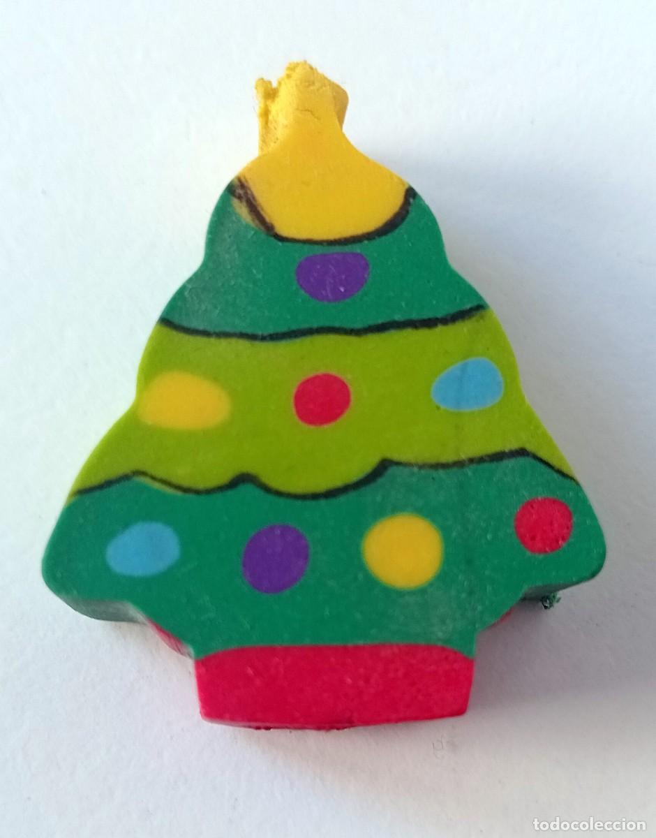 Juguetes antiguos y Juegos de colecci&oacute;n: ARBOL DE NAVIDAD PEQUE&Ntilde;A GOMA DE BORRAR