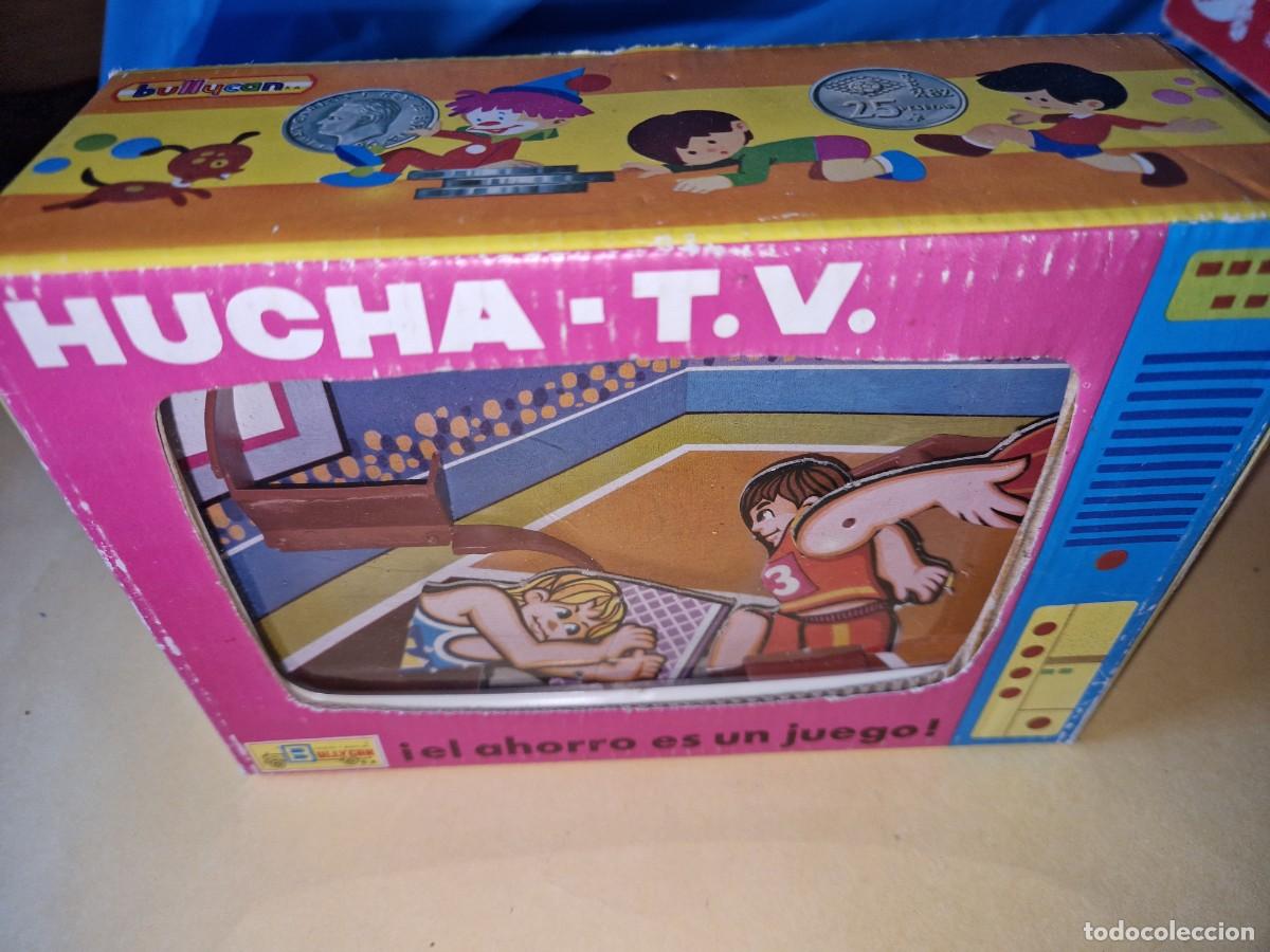 Juguetes antiguos y Juegos de colecci&oacute;n: HUCHA TV - BASKET - BALONCESTO - BULLYCAN