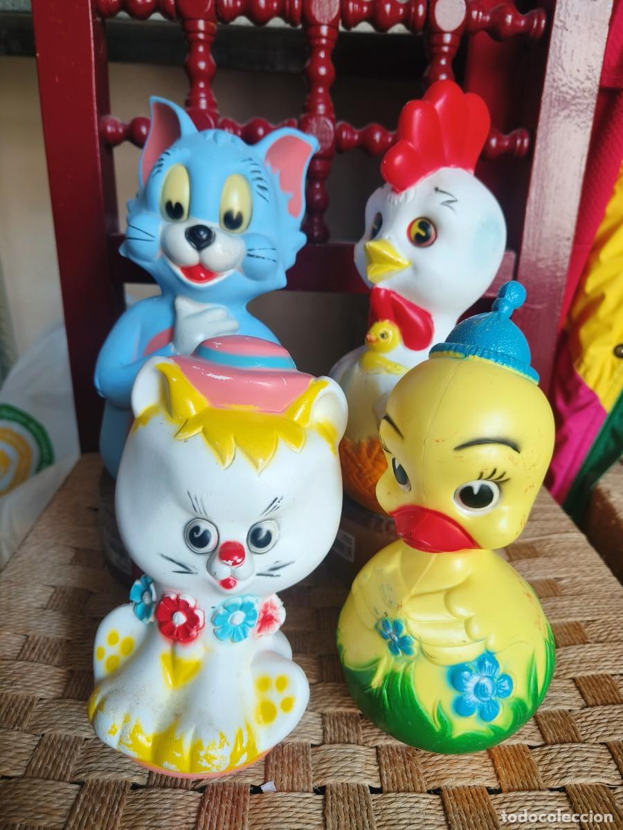 Juguetes antiguos y Juegos de colecci&oacute;n: Ocasion coleccionistas ! Lote 4 tentetiesos juguetes vintage a&ntilde;os 70 80