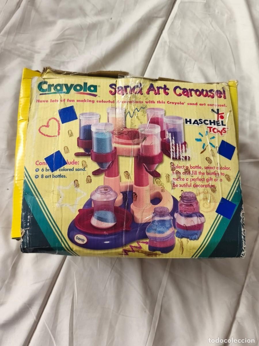 Juguetes antiguos y Juegos de colecci&oacute;n: Juguete vintage Crayola Sand Art Carouse.