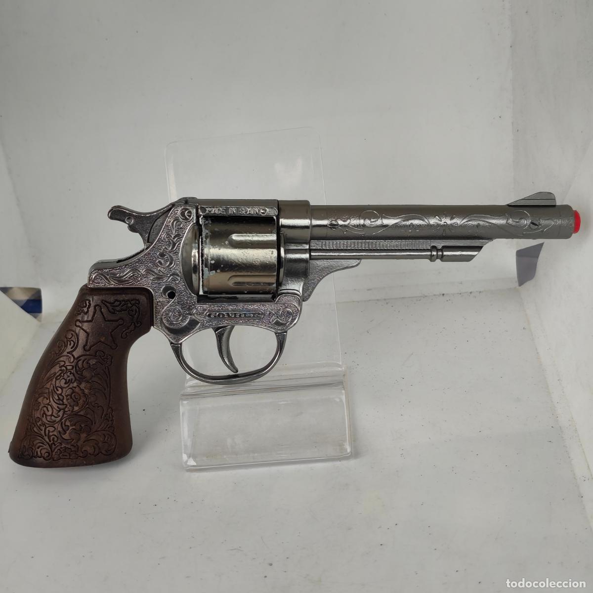 Juguetes antiguos y Juegos de colecci&oacute;n: Pistola de juguete revolver Gonher GS-8 N&ordm;80 &ndash; A&ntilde;os 70 &ndash; 20x9 cm fulminantes