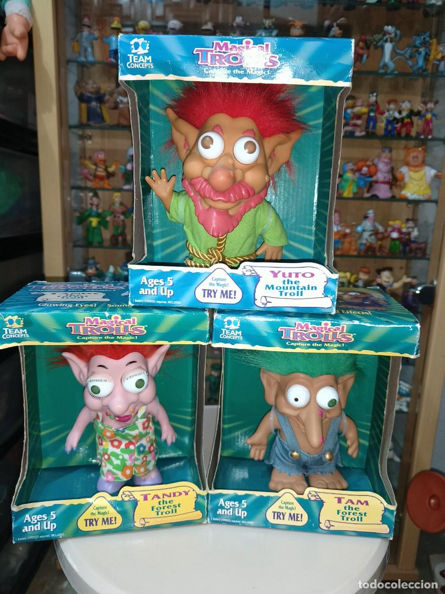 Juguetes antiguos y Juegos de colecci&oacute;n: Ocasion unica coleccionistas ! Lote de 3 antiguos Magical Trolls vintage a&ntilde;os 90 nuevos sin uso