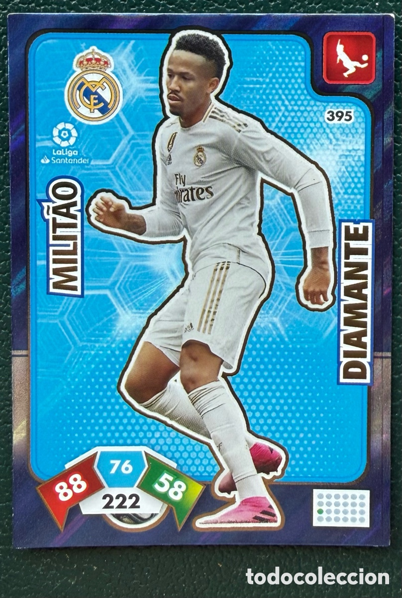 Giocattoli antichi e Giochi di collezione: 395 MILITAO REAL MADRID DIAMANTE FICHA ALBUM ADRENALYN XL 2019 2020 19 20