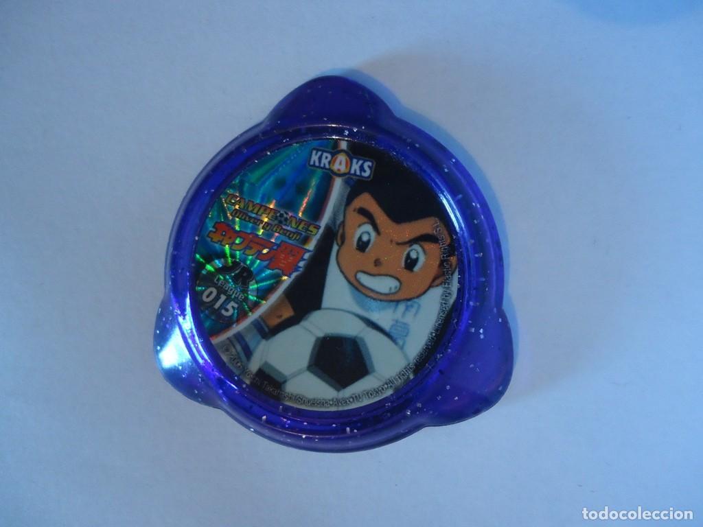 Juguetes antiguos y Juegos de colecci&oacute;n: COLECCI&Oacute;N TAZOS PANINI CAMPEONES OLIVER Y BENJI KRAKS TAZO CAPS POGS JR LEAGUE 015 15 SERIE ANIME