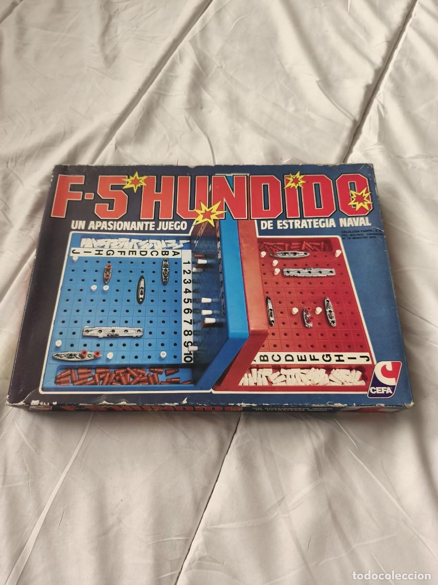 Juguetes antiguos y Juegos de colecci&oacute;n: Juego de mesa F-5 Hundido,
