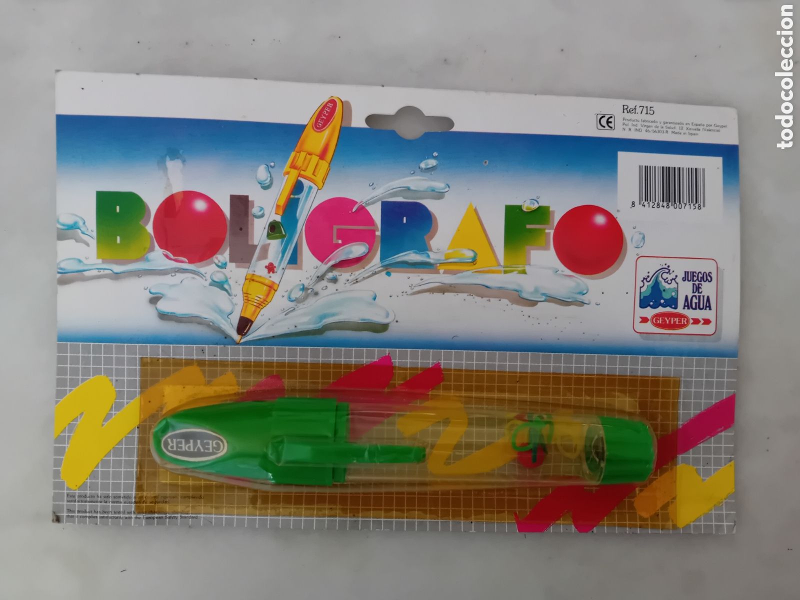 Altes Spielzeug und Spiele: Blister boligrafo de agua GEYPER