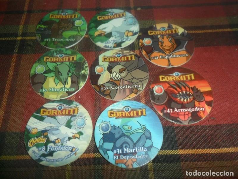 Juguetes antiguos y Juegos de colecci&oacute;n: 611- Tazos Gormiti colecci&oacute;n 2008 Cheetos x8
