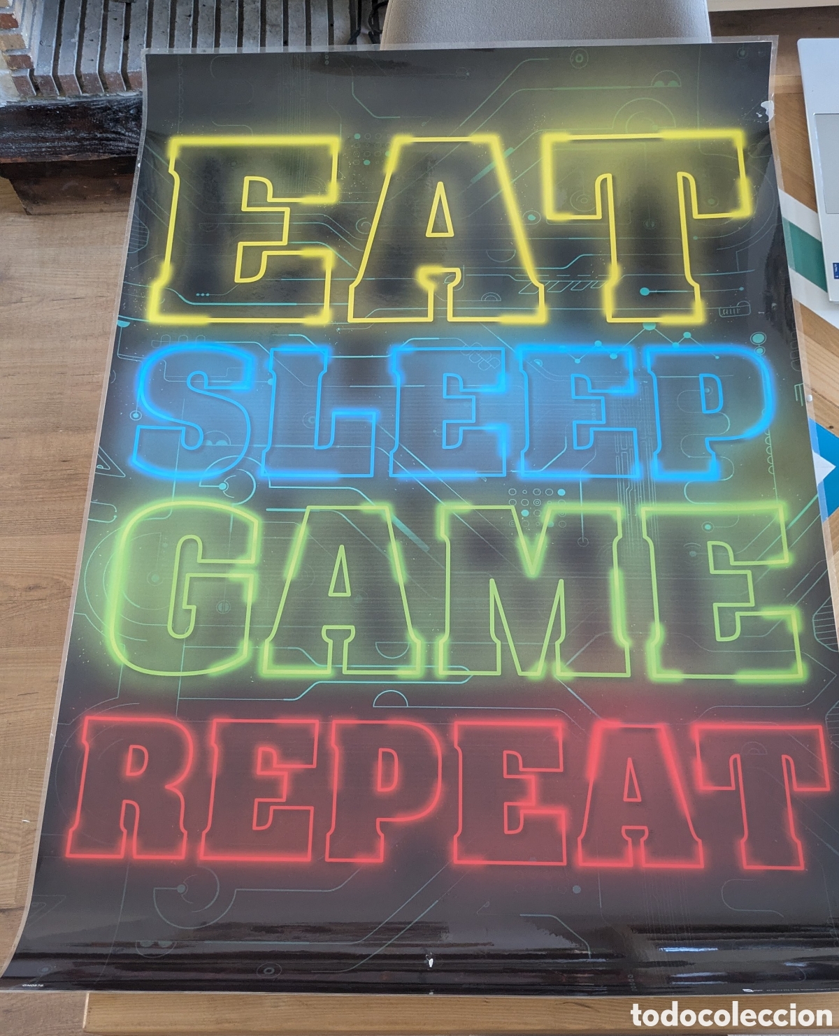 Juguetes antiguos y Juegos de colecci&oacute;n: Poster geek plastificado