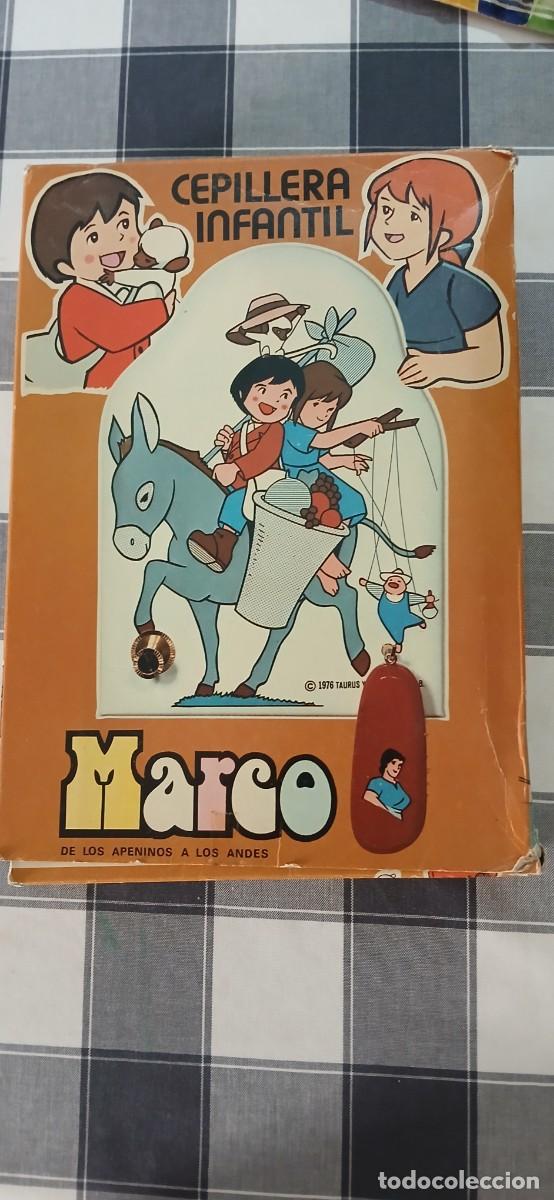 Juguetes antiguos y Juegos de colecci&oacute;n: CEPILLERA INFANTIL DIBUJOS MARCO