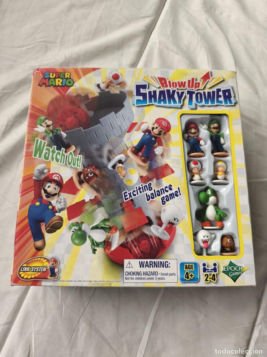 Juguetes antiguos y Juegos de colecci&oacute;n: Juego de mesa Super Mario Blow Up! Shaky Tower.
