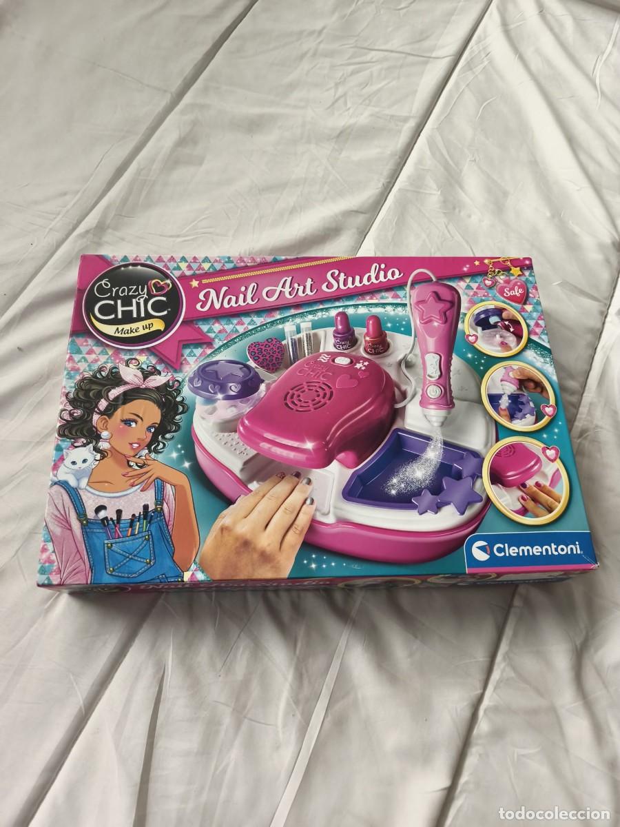 Juguetes antiguos y Juegos de colecci&oacute;n: Estudio de u&ntilde;as Deluxe Crazy Chic. Clementoni.