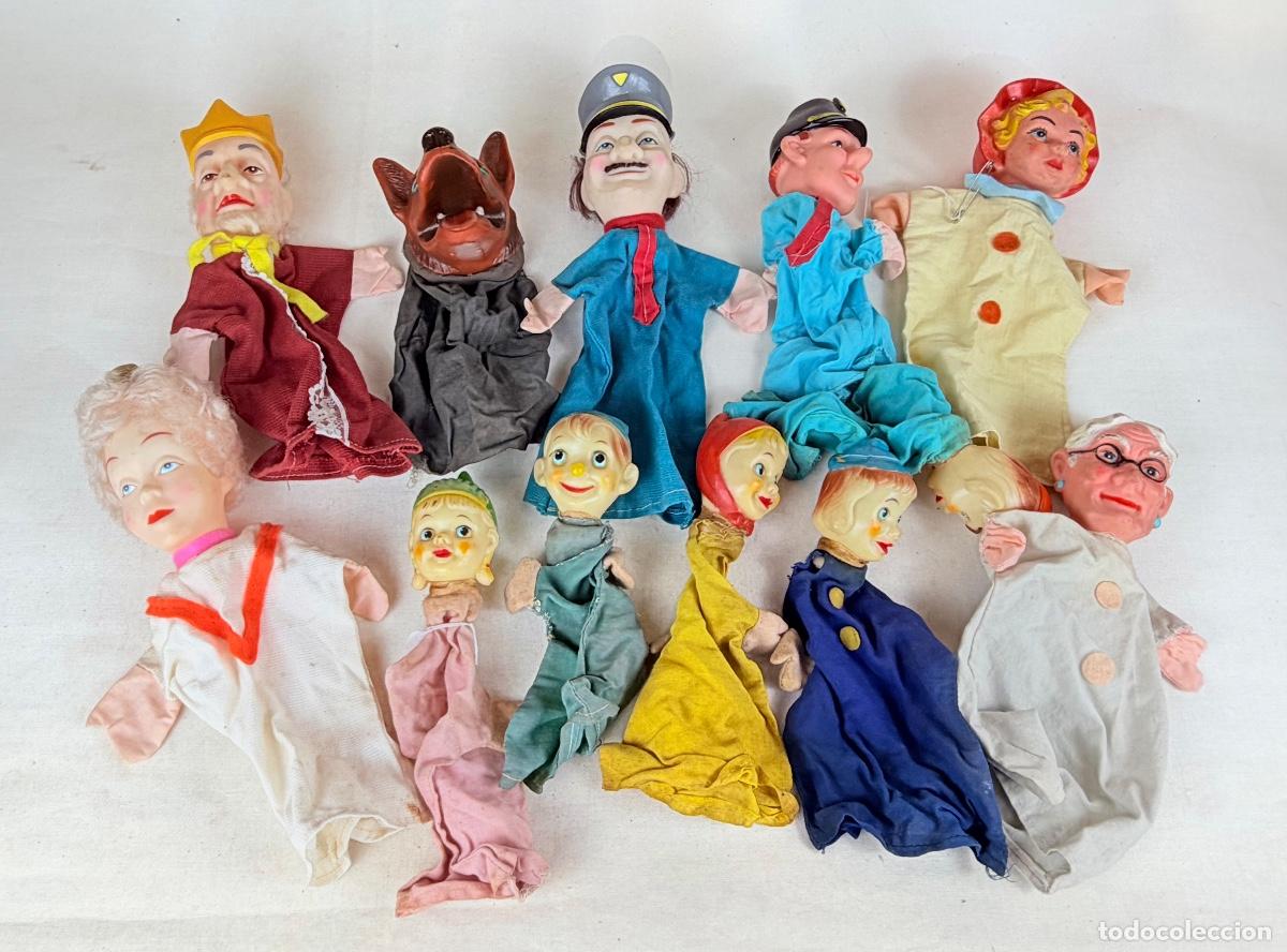Juguetes antiguos y Juegos de colecci&oacute;n: 12 mu&ntilde;ecos de gui&ntilde;ol franceses