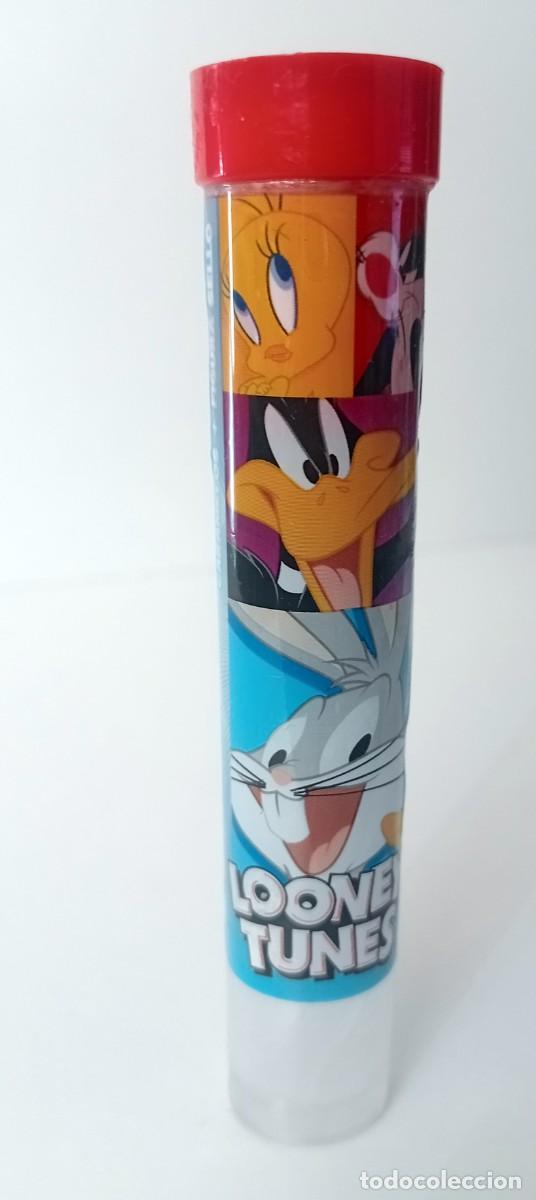 Juguetes antiguos y Juegos de colecci&oacute;n: BOTE DE CARAMELOS DE LOONEY TUNES CON SELLO DE CORAZON