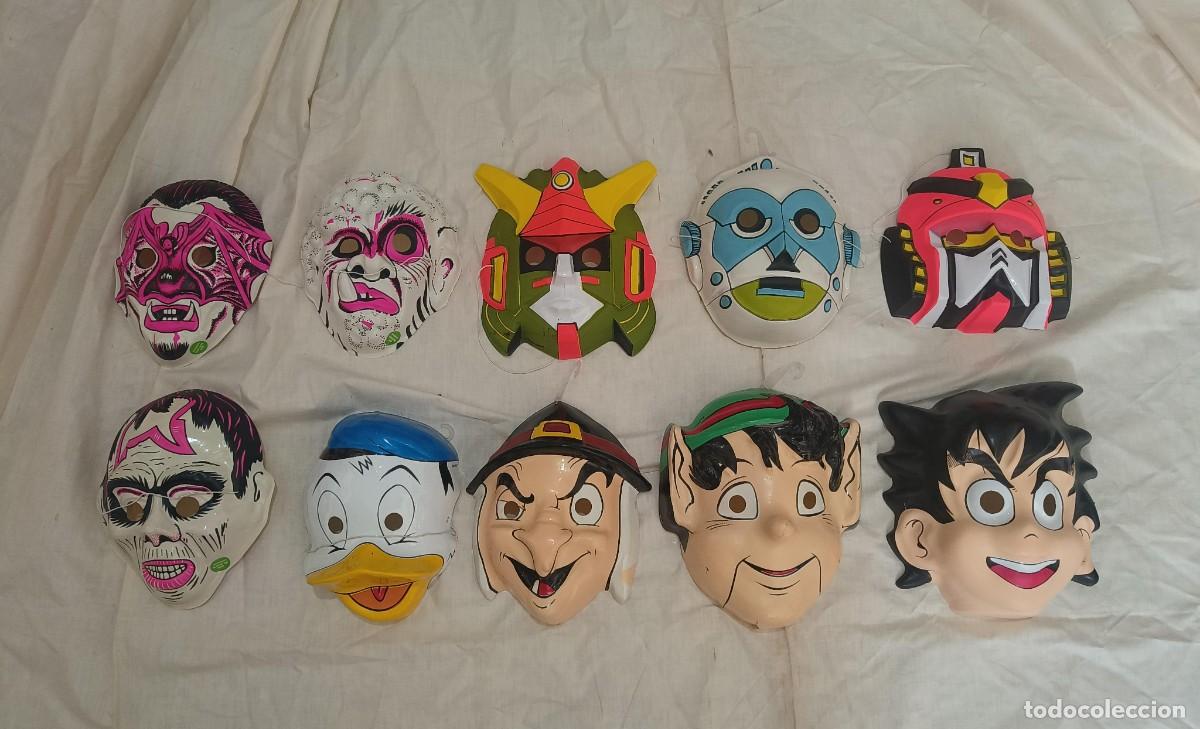 Juguetes antiguos y Juegos de colecci&oacute;n: Ocasion coleccionistas ! Lote caretas plastico vintage m&aacute;scaras quiosco kiosco a&ntilde;os 70 80