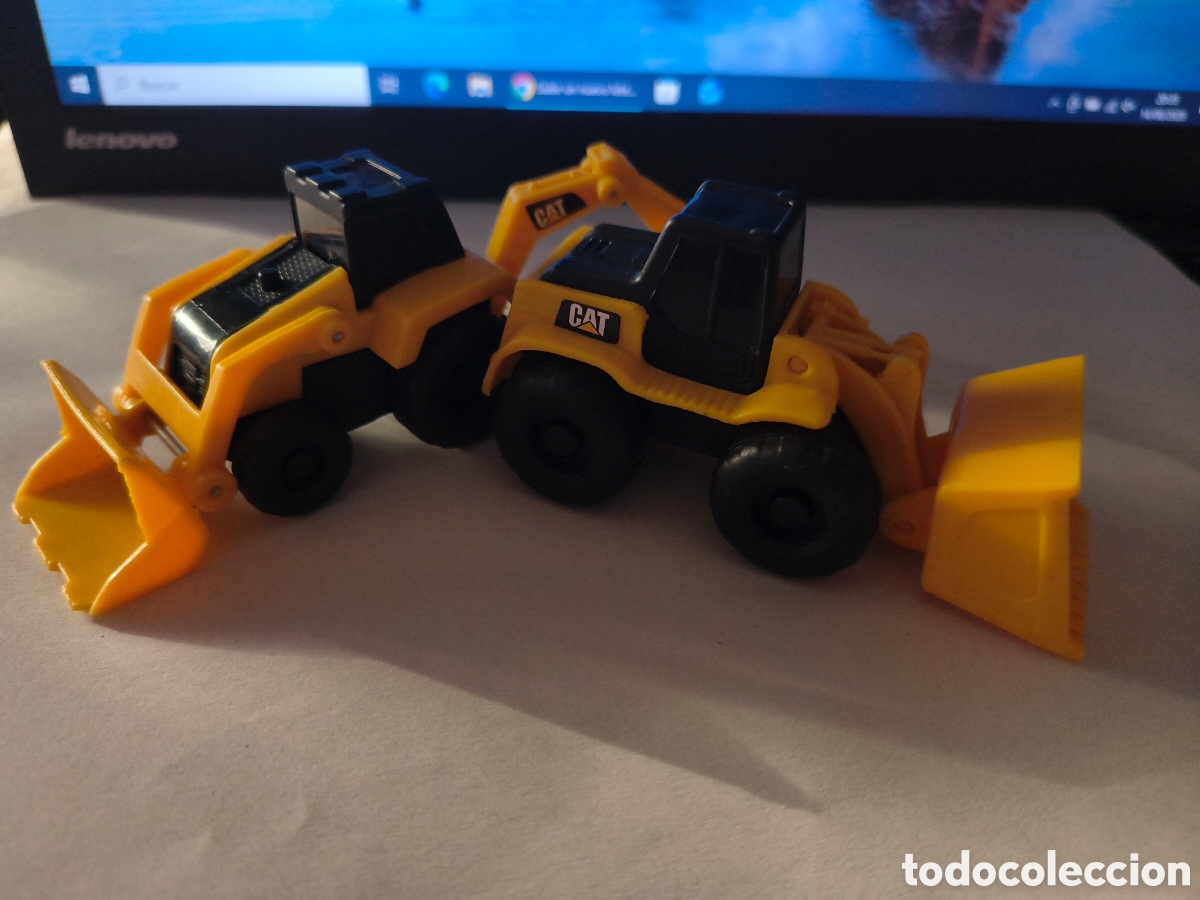 Juguetes antiguos y Juegos de colecci&oacute;n: 2 EXCAVADORAS CONSTRUCCION. OBRAS.