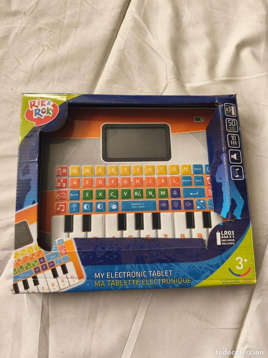 Juguetes antiguos y Juegos de colecci&oacute;n: Tableta electr&oacute;nica educativa infantil de la marca Rik & Rok.