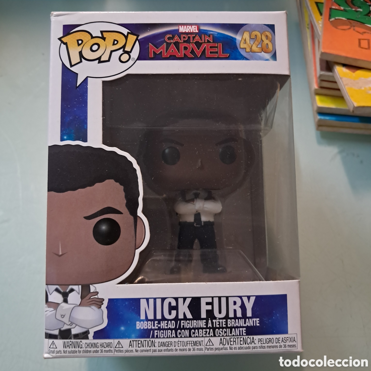 Juguetes antiguos y Juegos de colecci&oacute;n: FUNKO, Captain Marvel, Nick Fury, Pop