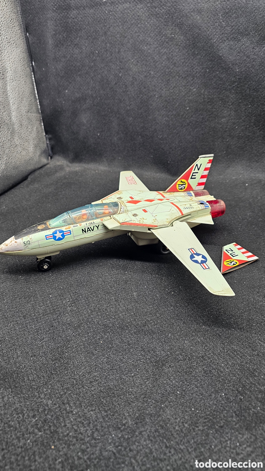 Giocattoli antichi e Giochi di collezione: Avi&oacute;n de metal d&eacute;cada de los 70