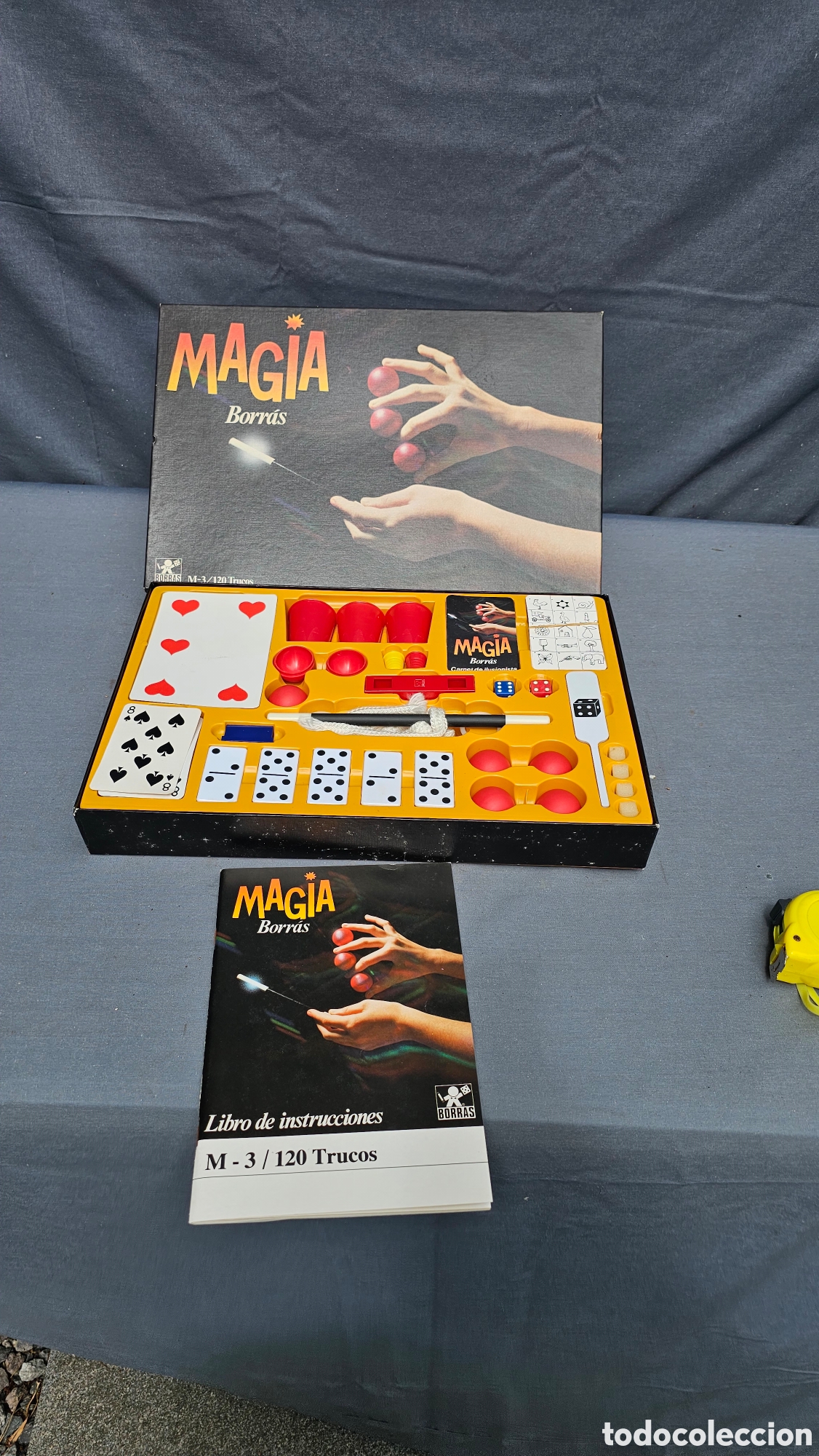 Altes Spielzeug und Spiele: Antiguo juego de magia borras