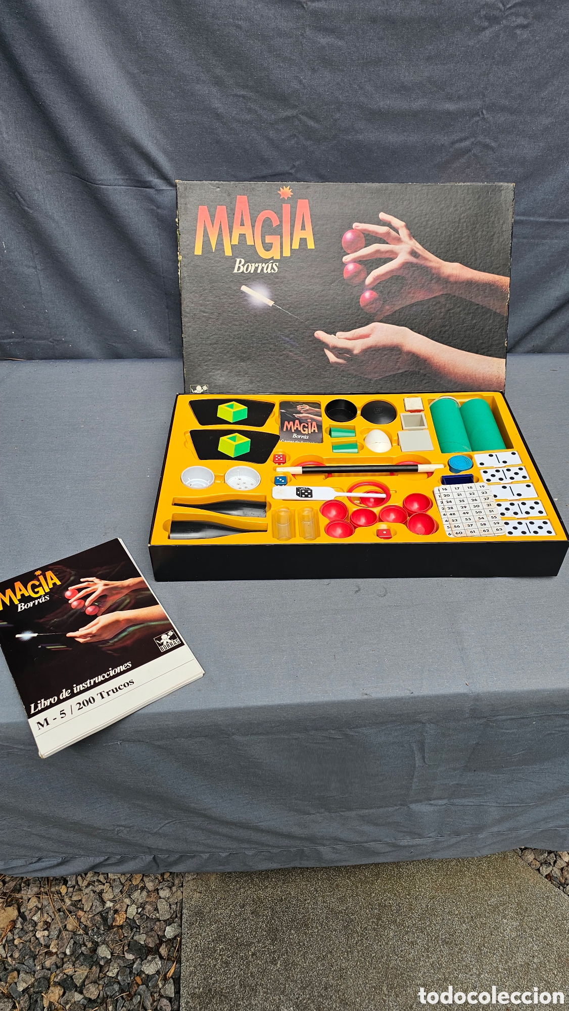 Altes Spielzeug und Spiele: Antiguo juego de magia borras