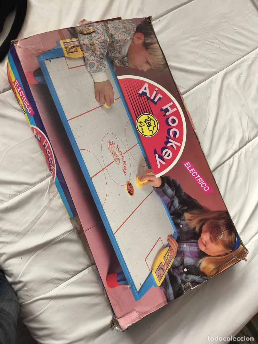 Juguetes antiguos y Juegos de colecci&oacute;n: juego de mesa vintage de Air Hockey El&eacute;ctrico. Rima.