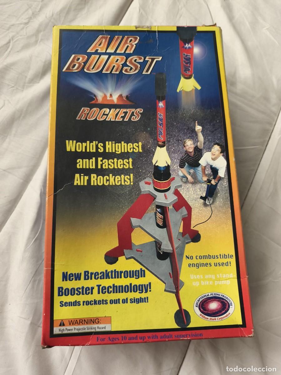 Juguetes antiguos y Juegos de colecci&oacute;n: Air Burst Rockets. ⁠William Mark Corporation . Sistema de lanzamiento de cohetes . Caja original