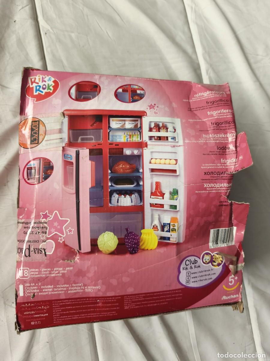 Juguetes antiguos y Juegos de colecci&oacute;n: Frigor&iacute;fico de juguete con accesorios de imitaci&oacute;n de la marca ⁠Rik & Rok (Auchan)