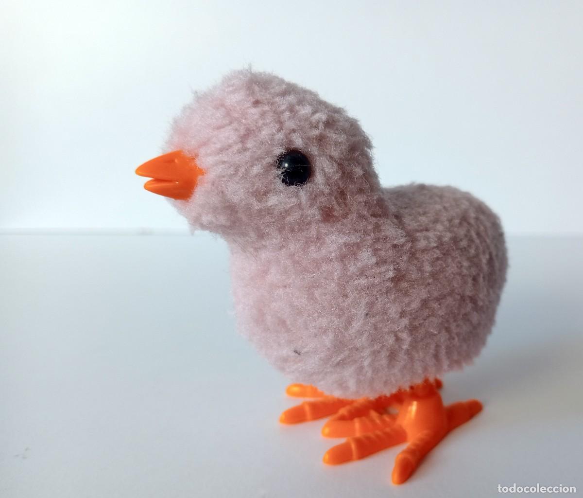 Juguetes antiguos y Juegos de colecci&oacute;n: JUGUETE FIGURA POLLITO SALTARIN DE CUERDA