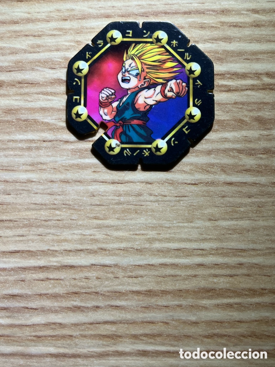 Juguetes antiguos y Juegos de colecci&oacute;n: MEGA TAZO DRAGON BALL N&ordm; 55. Trunks. 10 puntos. Octogonal. Matutano
