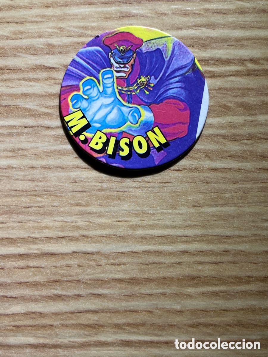 Juguetes antiguos y Juegos de colecci&oacute;n: TAZO STREET FIGHTER II 2 N&ordm; 8. M. Bison. Chicle golosinas Vidal. Capcom. Cart&oacute;n